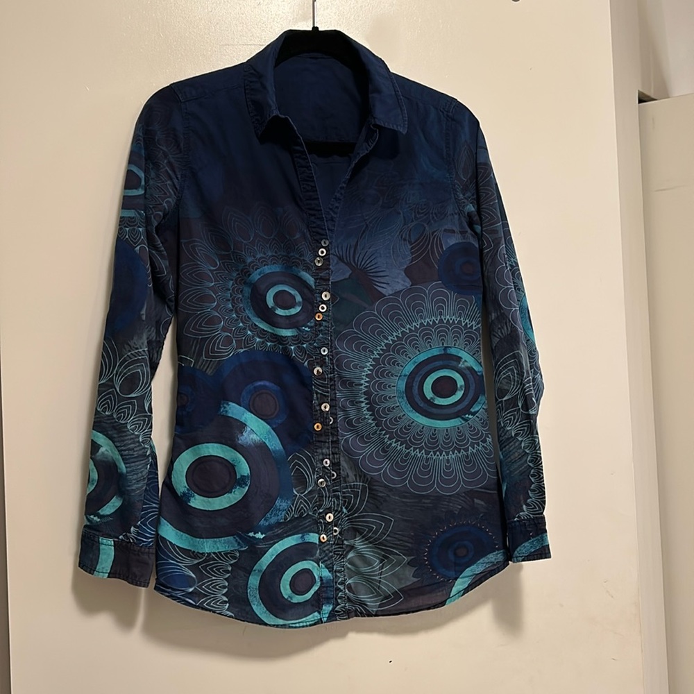 Desigual cotton button up shirt